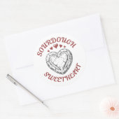 Sourdough Sweetheart – Funny Valentine Gift Ronde Sticker (Envelop)