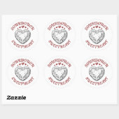 Sourdough Sweetheart – Funny Valentine Gift Ronde Sticker (Vel)