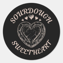 Sourdough Sweetheart Funny Valentine Heart Bread