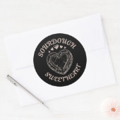 Sourdough Sweetheart Funny Valentine Heart Bread Ronde Sticker (Envelop)