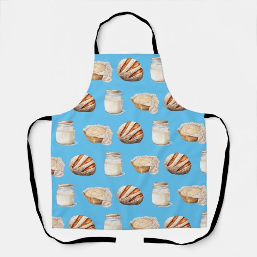 Sourdough thema all-over print Schort (Voorkant)