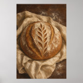 Sourdough zondag watercolour cottagecore poster (Voorkant)