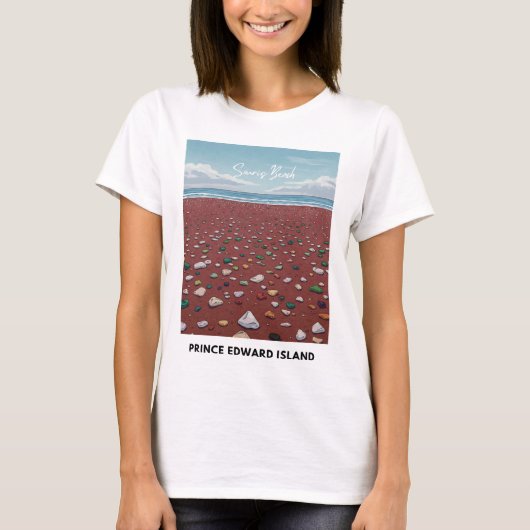 Souris Beach Seaglass T-shirt (Voorkant)