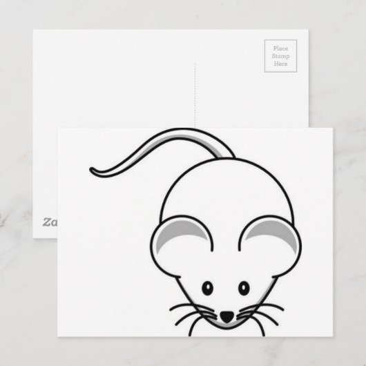 Souris Briefkaart (Voorkant / Achterkant)