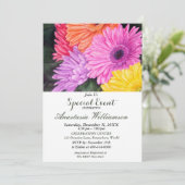 SOURPRISE CELEBRATION PARTIJ EFENT INVITE KAART (Staand voorkant)