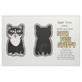 Sourpuss Kussen Knuffel Dier Patroon Stof