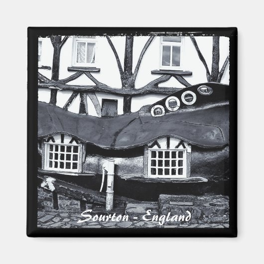 Sourton, HighwayMan Inn, England (Fridge Magnet) Magneet (Voorkant)