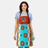 Sous Chef All Over Print Apron Schort (Gedragen)