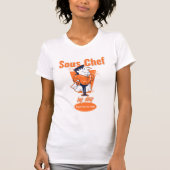 Sous Chef by Day, superheld bij nacht T-shirt (Voorkant)