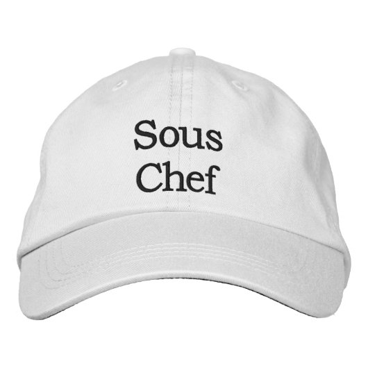 Sous Chef Embroided Pet (Voorkant)