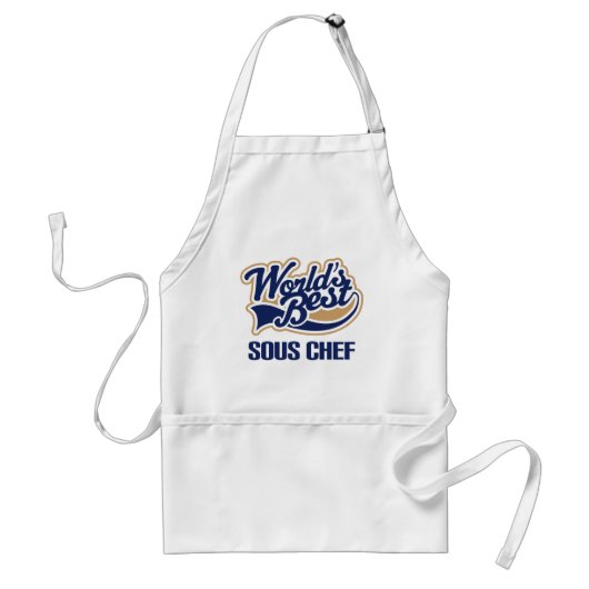 Sous Chef Gift Standaard Schort (Voorkant)