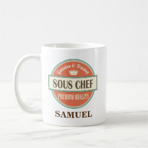 Sous Chef Personalized Kantoor Mok Gift