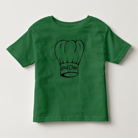 Sous Chef T Shirt for Kids Toddlers (Voorkant)