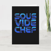 Sous Vide Chef Cooking Kitchen Food Cook Kaart (Voorkant)