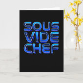 Sous Vide Chef Cooking Kitchen Food Cook Kaart (Gele Bloem)
