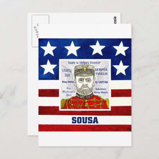 Sousa Briefkaart (Voorkant / Achterkant)