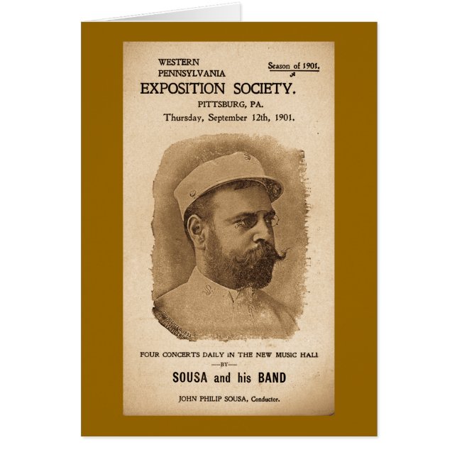 Sousa en zijn band 1901 -  reclame (Voorkant)