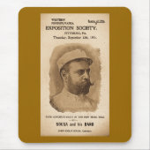 Sousa en zijn band 1901 -  reclame muismat (Voorkant)