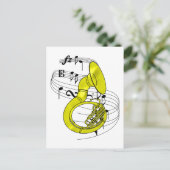 Sousaphone Briefkaart (Staand voorkant)
