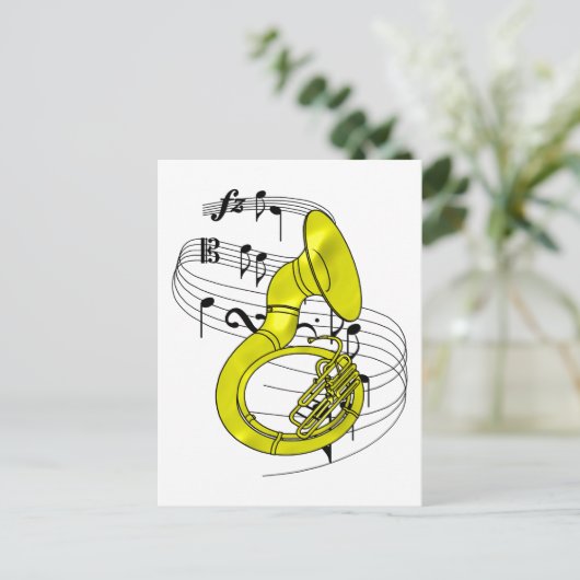 Sousaphone Briefkaart (Staand voorkant)
