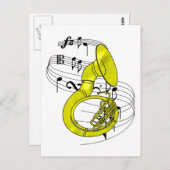 Sousaphone Briefkaart (Voorkant / Achterkant)