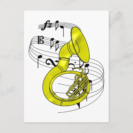 Sousaphone Briefkaart (Voorkant)