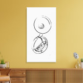 Sousaphone Canvas Afdruk (Insitu (Woonkamer))
