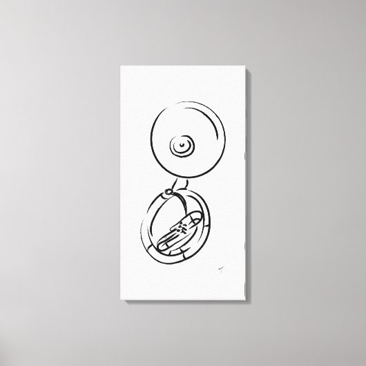 Sousaphone Canvas Afdruk (Voorkant)