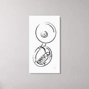 Sousaphone Canvas Afdruk