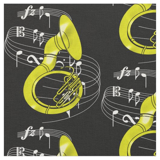 Sousaphone Fabric — Dark Stof (Close Up)