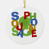 Sousaphone-foto Keramisch Ornament (Voorkant)