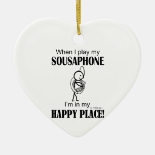 Sousaphone Happy Place Keramisch Ornament
