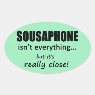 Sousaphone is niet alles ovaal Sticker