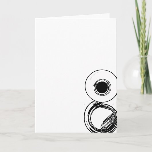 Sousaphone-Kaart Kaart (Voorkant)