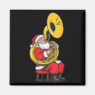 Sousaphone Kerstmuzikant Kerstman Jongens Vrouwen Magneet