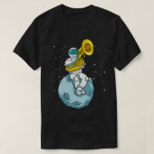 Sousaphone Marching Band Funny Astronaut Tuba Play T-shirt (Design voorkant)
