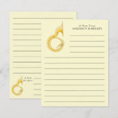 Sousaphone Marching Band Music Teacher Musician Bedankkaart (Voorkant / Achterkant)