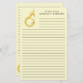 Sousaphone Marching Band Music Teacher Musician Briefpapier (Voorkant / Achterkant)