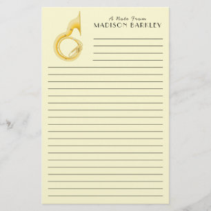 Sousaphone Marching Band Music Teacher Musician Briefpapier