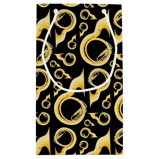 Sousaphone Marching Band Music Teacher Musician Klein Cadeauzakje (Achterkant)