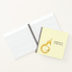 Sousaphone Marching Band Music Teacher Musician Notitieboek