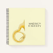 Sousaphone Marching Band Music Teacher Musician Notitieboek (Voorkant)