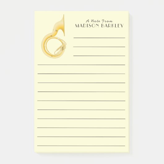 Sousaphone Marching Band Music Teacher Musician Post-it® Notes (Voorkant)
