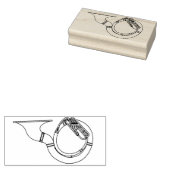 Sousaphone Marching Band Music Teacher Musician Rubberstempel (Gestempeld)
