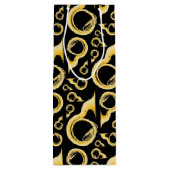 Sousaphone Marching Band Music Teacher Musician Wijn Cadeautas (Achterkant)