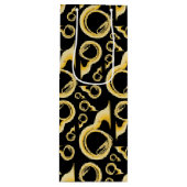 Sousaphone Marching Band Music Teacher Musician Wijn Cadeautas (Voorkant)