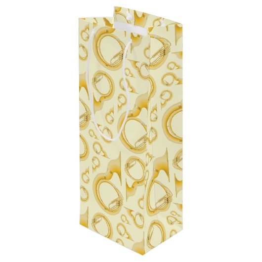 Sousaphone Marching Band Music Teacher Musician Wijn Cadeautas (Achterkant Gekanteld)