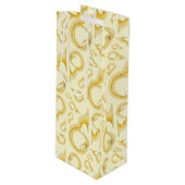 Sousaphone Marching Band Music Teacher Musician Wijn Cadeautas (Voorkant Gekanteld)