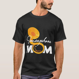 Sousaphone Moeder Marching Band Muziekinstrument T-shirt