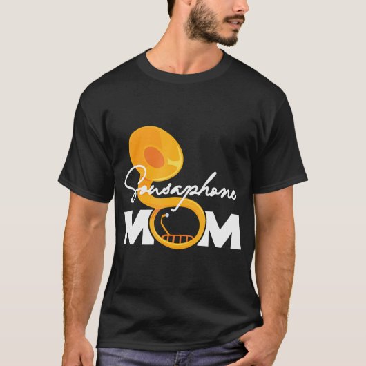 Sousaphone Moeder Marching Band Muziekinstrument T-shirt (Voorkant)
